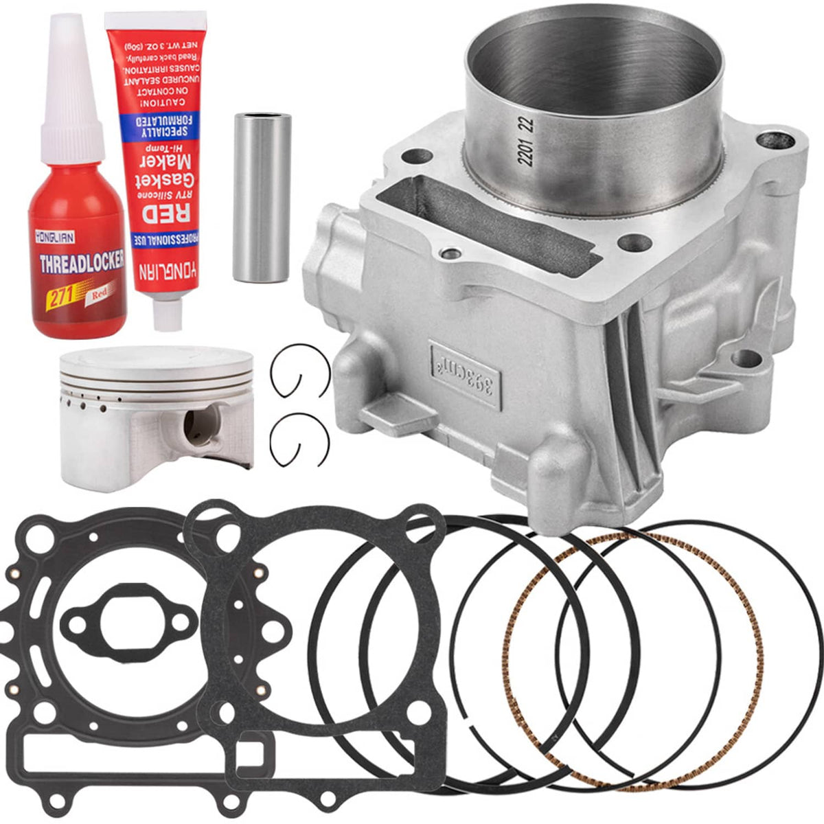 Solidspare For HiSUN UTV 400 Cylinder Repair kit Piston Top End Gaskets MASSIMO Engine