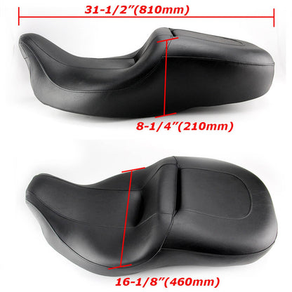 Solidspare Rider & Driver Passenger Seat 2Up For 2008-Up Harley Electra Glide Ultra Limited
