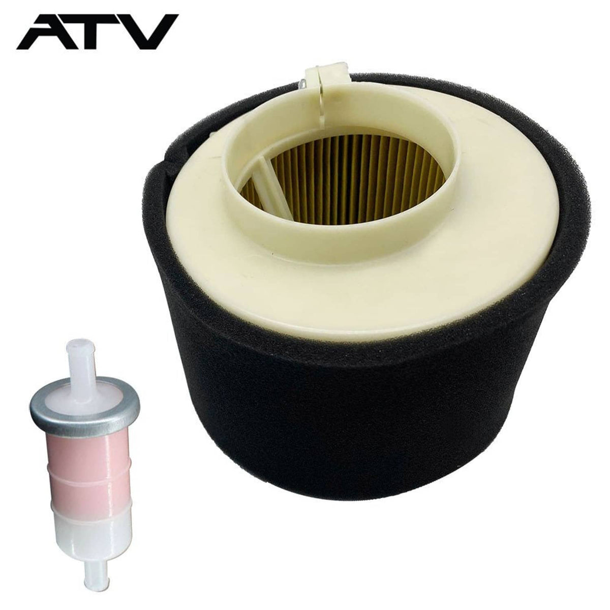 Solidspare Air Filter+Fuel Filter Kit For Kawasaki Mule 500 520 550 600 2500 2520