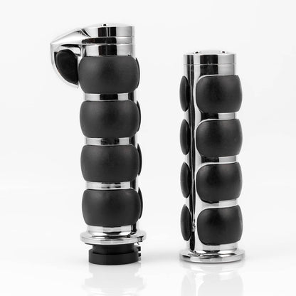 Solidspare Motorcycle 1" Handle Bar Hand Grips For Harley Softail Street Glide Road King US
