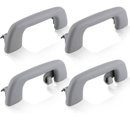 Solidspare 4Pcs Front & Rear Gray Inner Roof Ceiling Pull Handle Grab For 2006-2017 Toyota