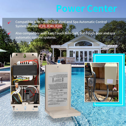 Solid Spare 520556 Power Center For Pentair IntelliChlor IC20 IC40 IC60 Chlorine Generator