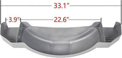 Solidspare 2PCS 12" Trailer Fenders w/Steps Wheels Tires Skirt Boat Gray Single Axle 300LBS