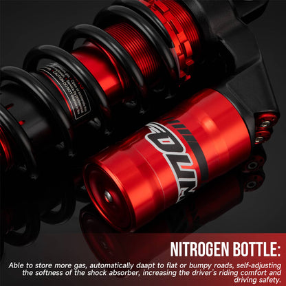 Solidspare Upgraded Front Air Shock Absorber Set For 2009-2021 Polaris RZR 170 RZR170 UTV