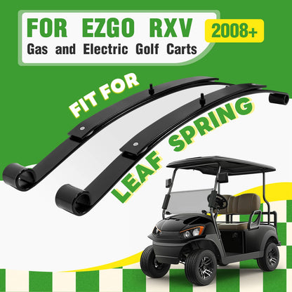 Solidspare Rear 2 Leaf Spring Kit W/Bushing & Sleeves For Golf Carts EZGO RXV 2008-UP