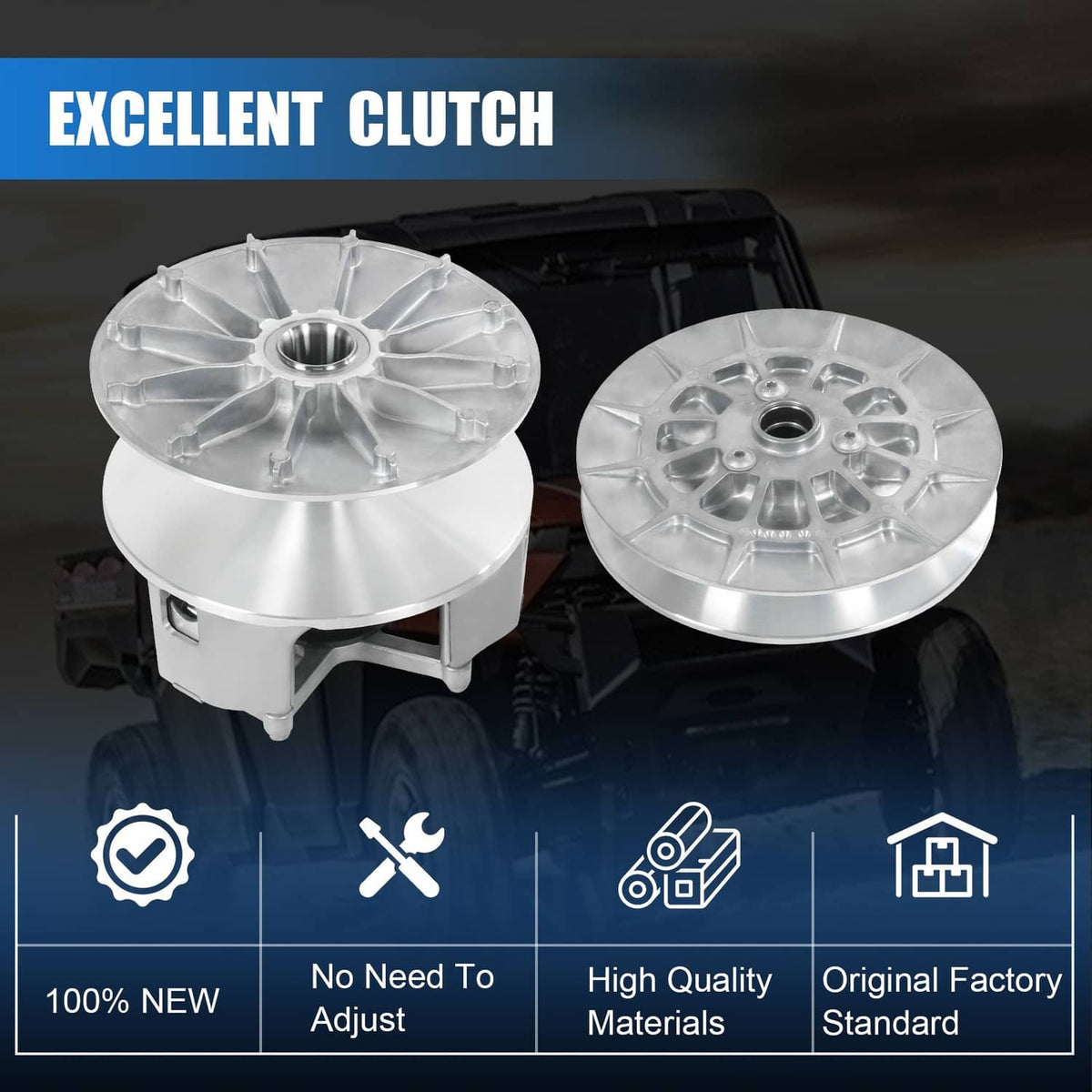 Solidspare FOR 2019-2020 POLARIS RANGER 1000 XP HD PRIMARY & SECONDARY CLUTCH ! 2018 drive