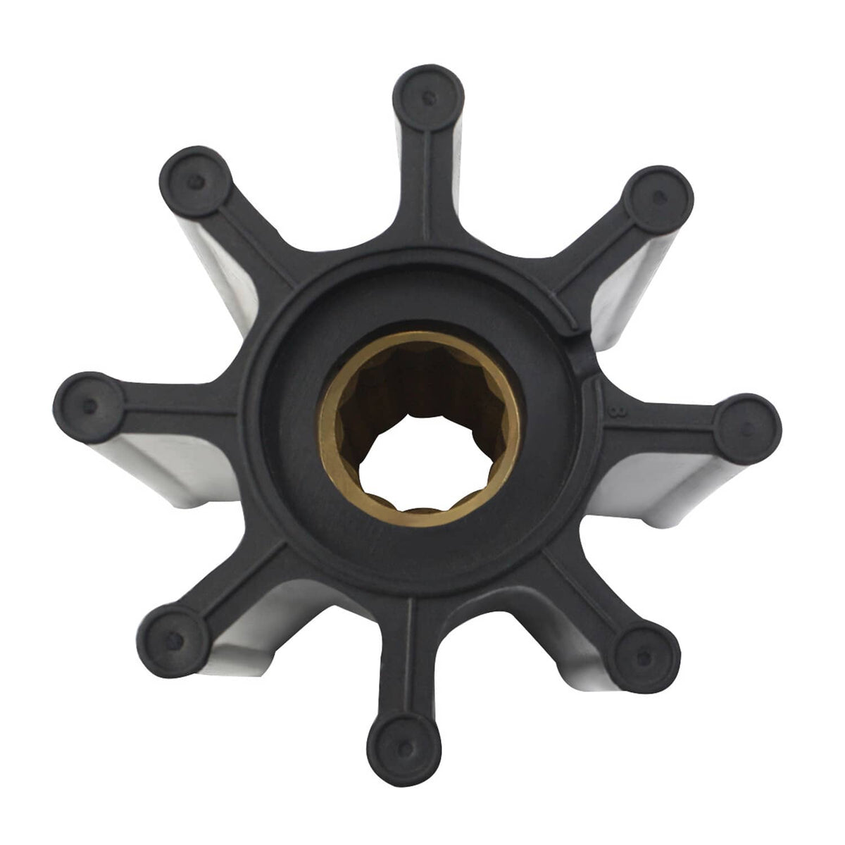 Solid Spare Impeller Replaces Jabsco 17018-0001-P Raw Sea Water Pump Marine Caterpillar