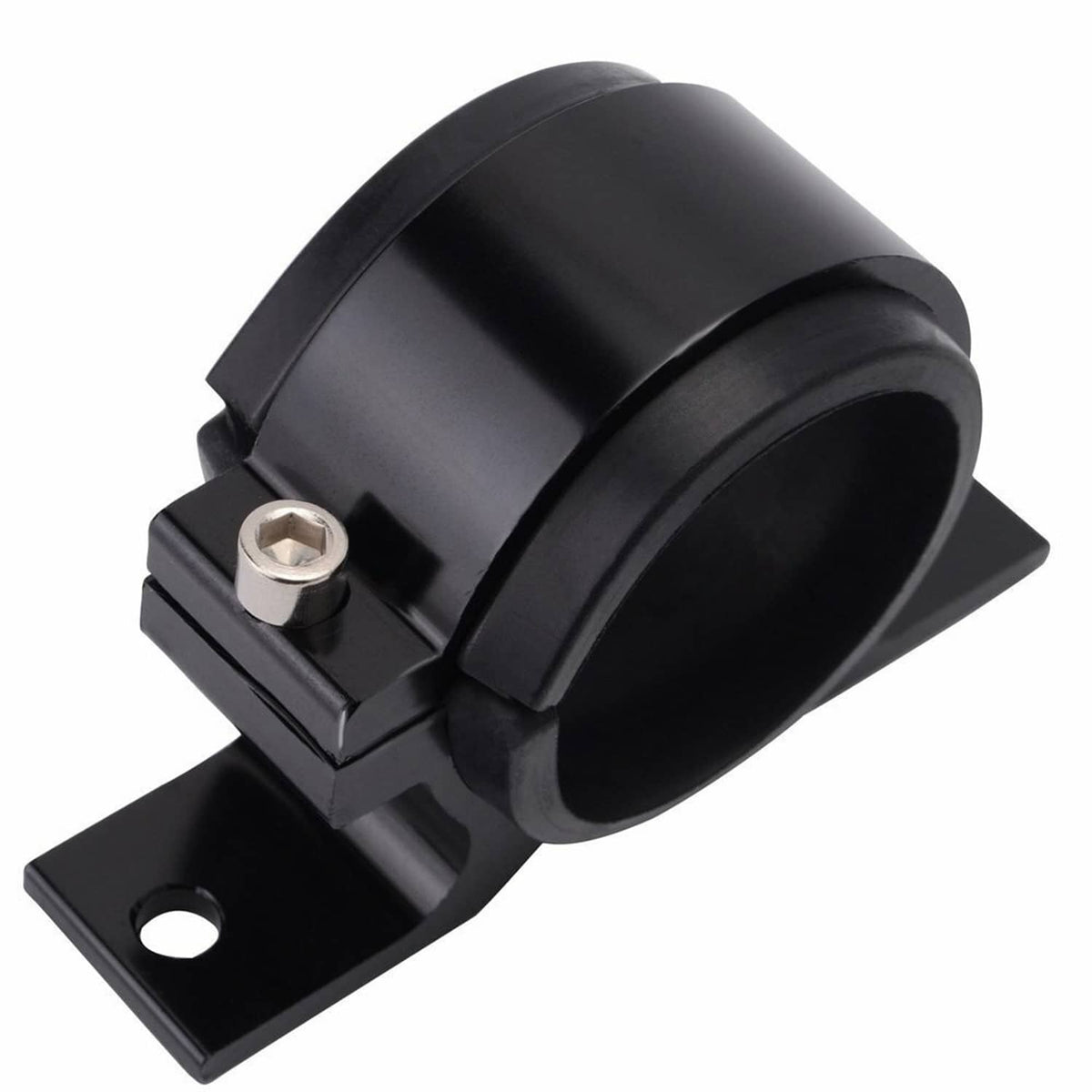 Solidspare 50mm Single Clamp Cradle Fuel Pump Bracket Fuel Filter Mounting Black US STOCK