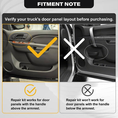 Solidspare Right Door Panel Handle Armrest Repair 80994 For 2010-2014 GMC Sierra Chevrolet
