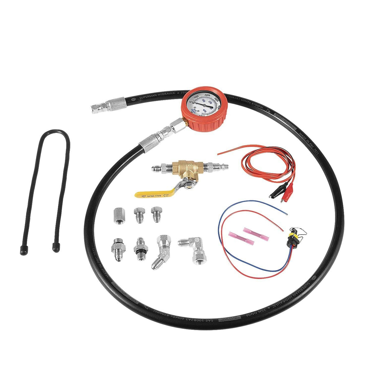 Solid Spare Hpop Test Tool High Pressure & Air Leak Test Gauge Tool Kit for Ford 6.0L & 7.3L