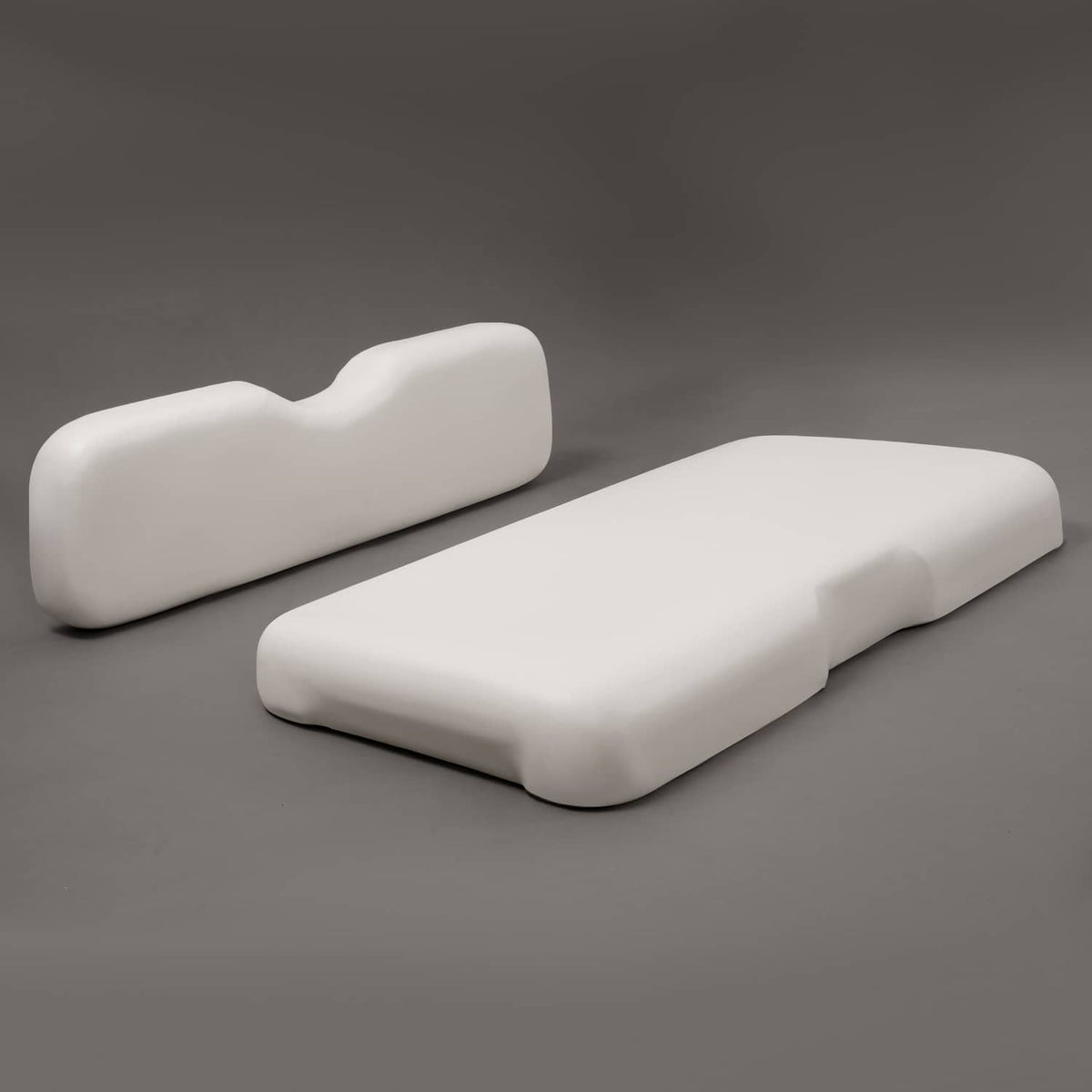 Solidspare White Golf Cart Front Seat Bottom Cushion Backrest For EZGO RXV 2008-Up Models