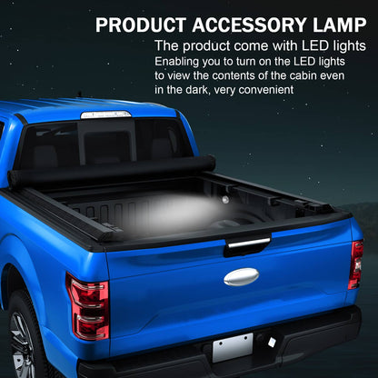 Solidspare 6 Ft Short Bed Soft Roll Up Tonneau Cover For Toyota 1989-2004 Pickup Tacoma