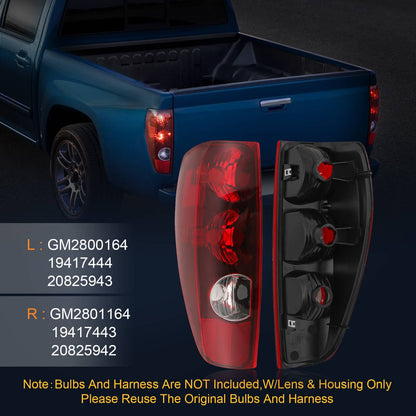 Solidspare Pair Tail Lights Lamps Left + Right For 2004-12 Chevy Colorado GMC Canyon Pickup