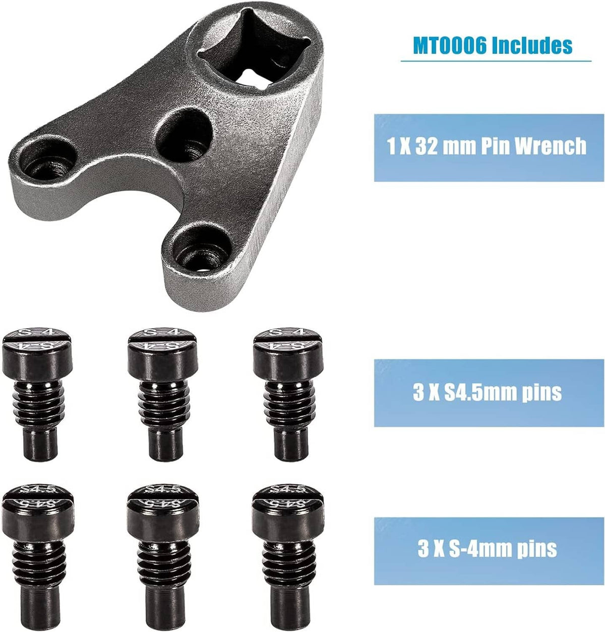Solid Spare Outboard Trim/Tilt Pin Wrench MT0006 - 32mm x 4mm for Yamaha Honda Evinrude