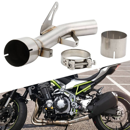 Solidspare For Kawasaki Z900 2017-2025 Motorcycle Exhaust System Mid Link Pipe Slip-On
