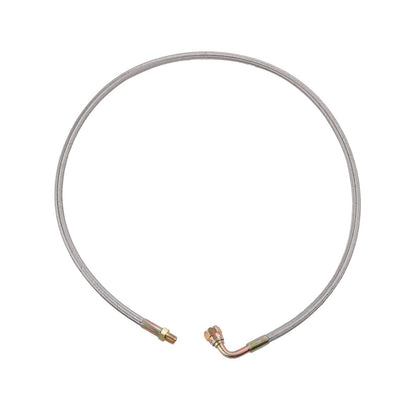 Solidspare 41" TURBO 90 DEGREE OIL FEED LINE KIT T4 T3 T04E T60 T70 GT35 GT45 1/8 NPT -4AN