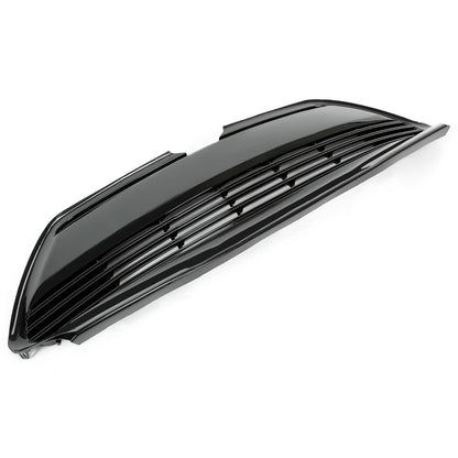 Solid Spare For 2017 2018 2019 Toyota Corolla L LE XLE Front Bumper Lower Grille Black Grill