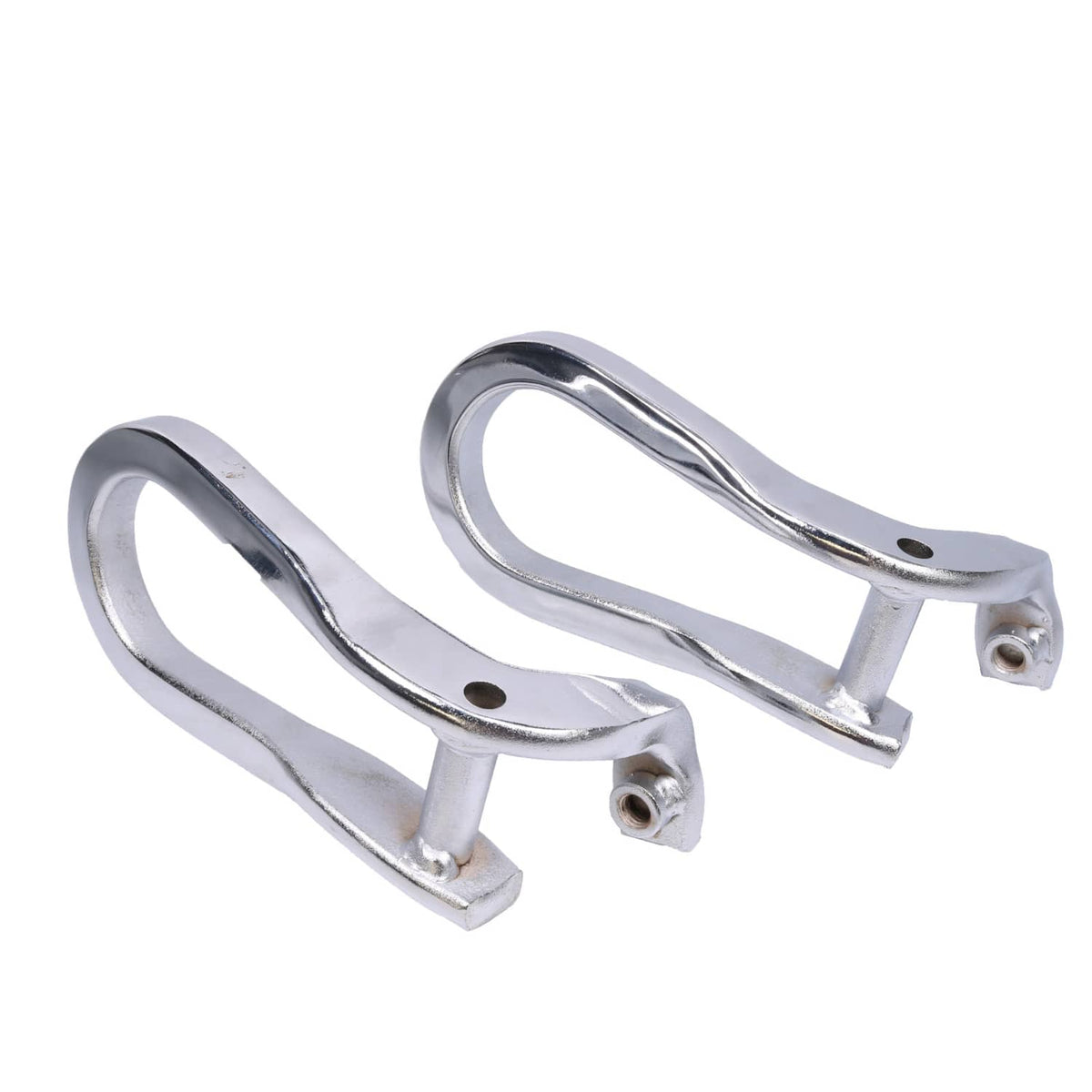Solidspare Pair Chrome Tow Hooks Kit 84072464 For 2015-2019 Silverado Sierra 2500HD& 3500HD