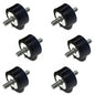 (6) Fender Deck Isolator Mounts for John Deere 322 330 332 Lawn Garden Tractor