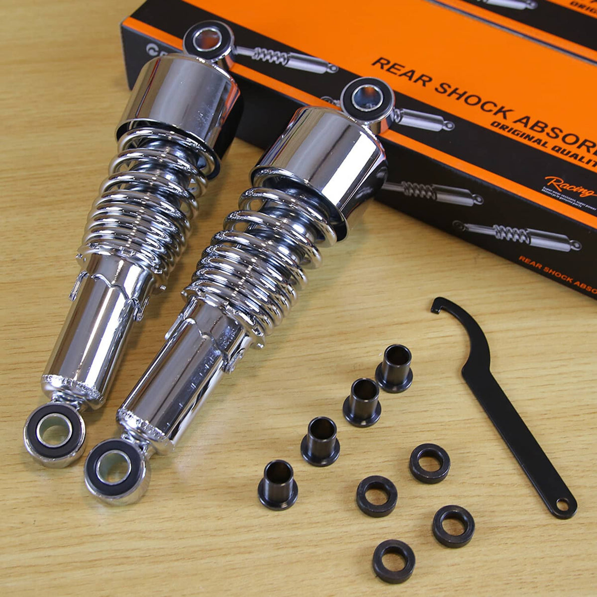 Solidspare For Harley Street V-Rod Night Rod VRSCD 267mm 10.5" Rear Shocks Absorber Pair