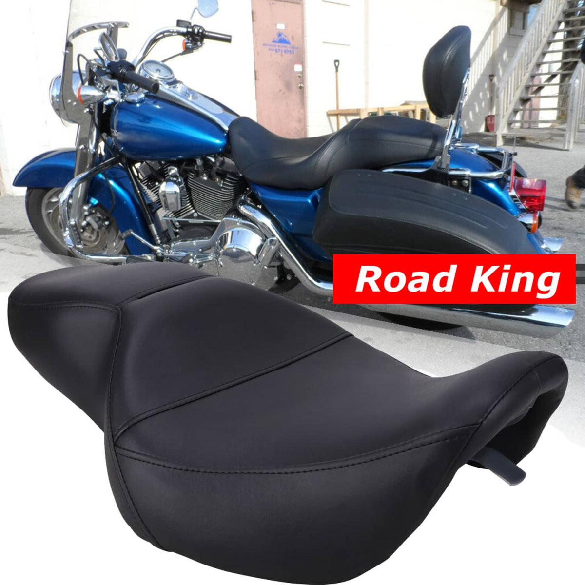 Solidspare Driver & Passenger Seat For Harley Road King 1997-2007 & Street Glide 2006-2007