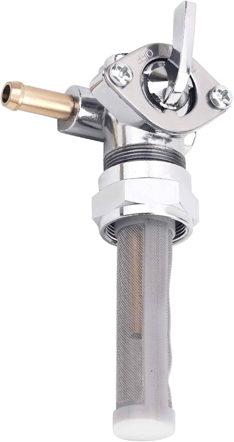 Solid Spare Right Spigot 22mm Gas Tank Petcock Fuel Shutoff Valve Switch for Harley 62167-81