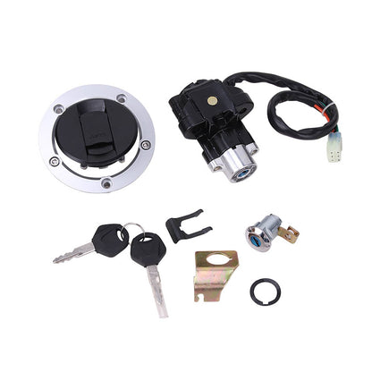 Solidspare Ignition Switch Fuel Gas Tank Cap Lock Keys for Suzuki GSF650 1200 1250 Bandit