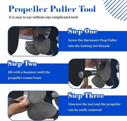 Solidspare Propeller Puller Tool For Inboard Boats Fits For 1" or 1 1/8" Propeller Shafts