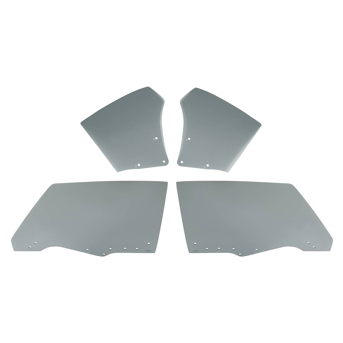 Solid Spare Fit Chevy Chevelle Malibu 2Door 1970-72 Quarter Side Door Window Glass Dark 4Pcs