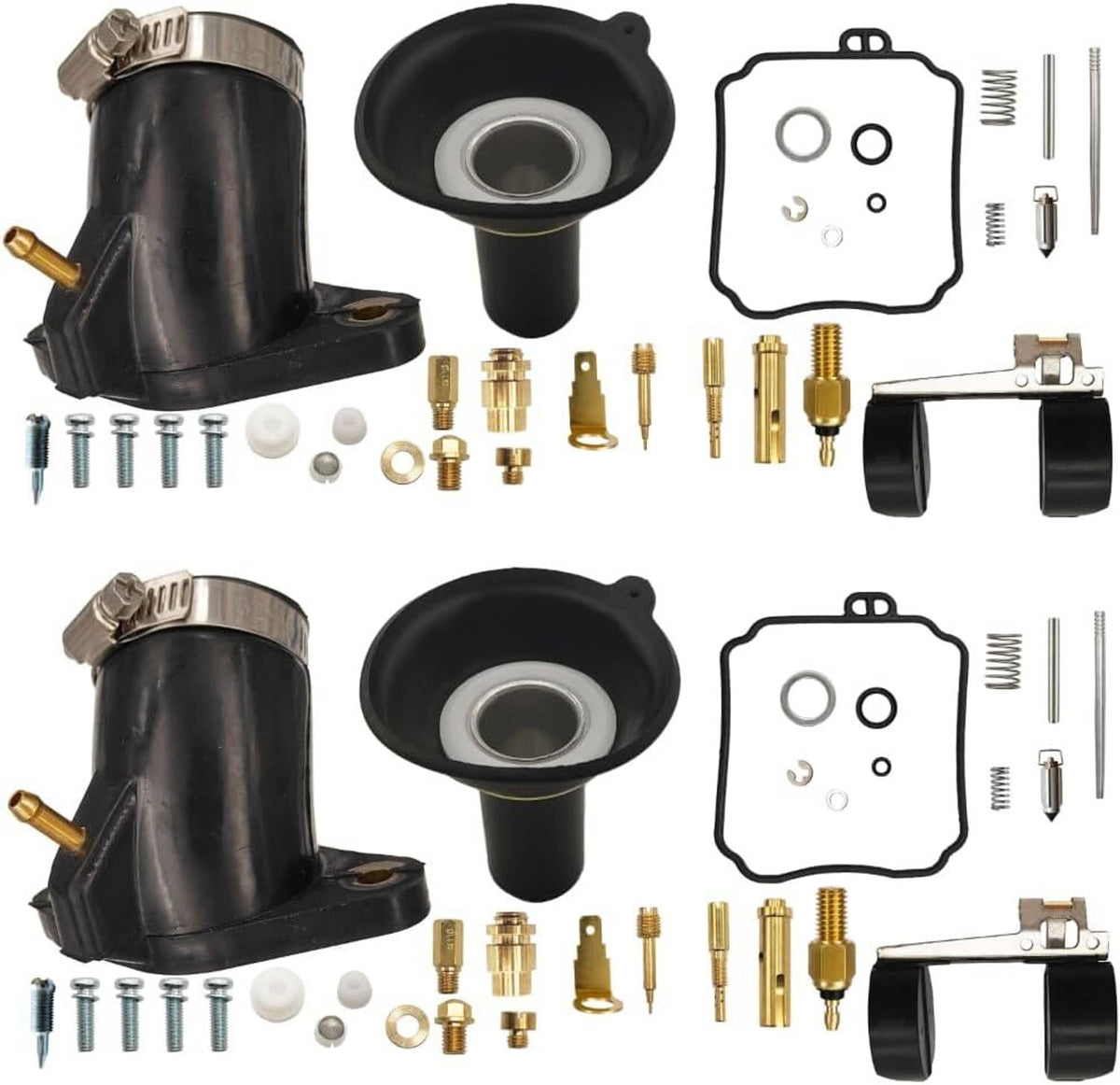 Solidspare 2Pcs Carburetor Rebuild Kit Carb Repair for Yamaha V Star 650 XVS650 1998-2016