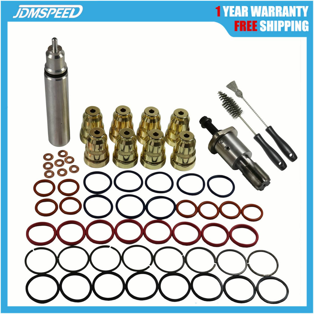 Solidspare Injector Sleeve Cup Removal Tool and Install Kit For 94-03 7.3L Ford Powerstroke