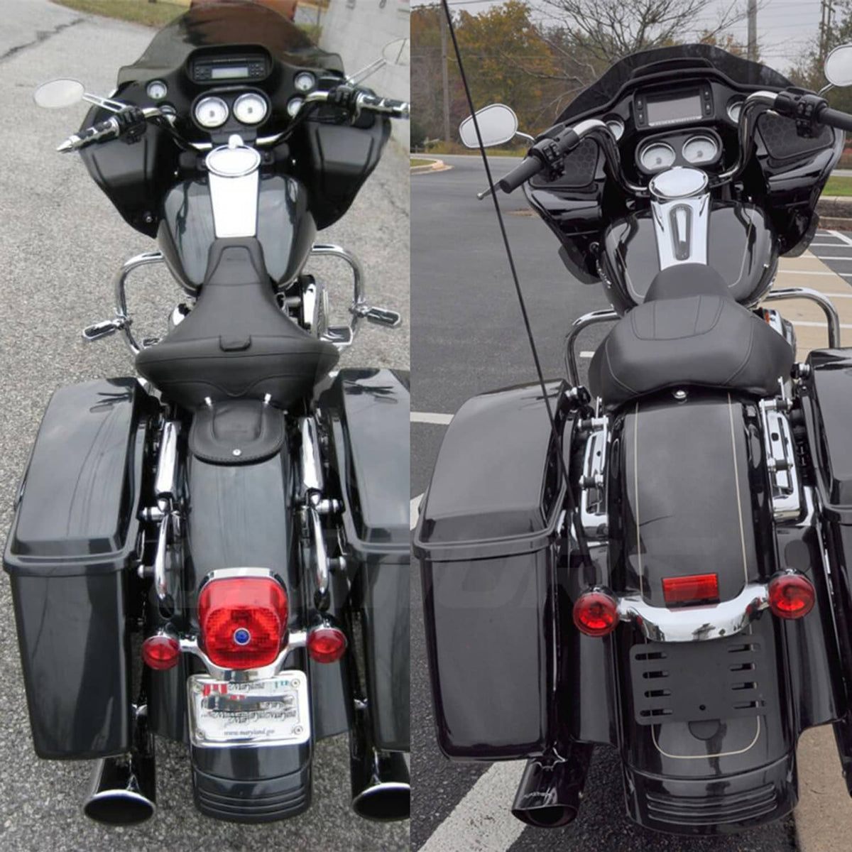 Solidspare ABS Plastic 5" Stretched Rear Fender Extension Filler For Harley Touring 14-Up