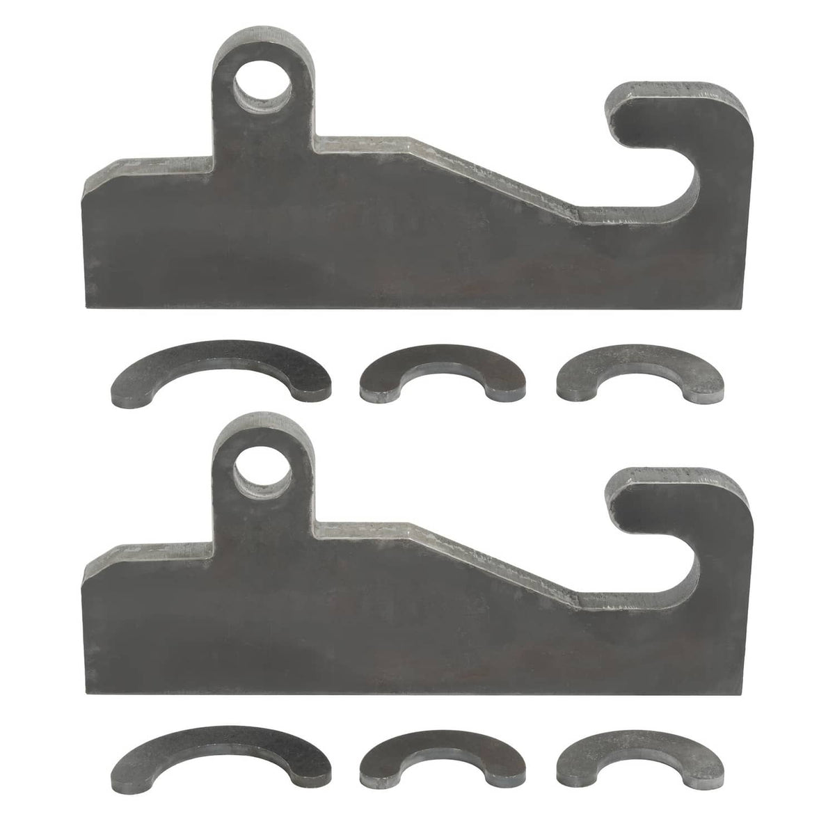 Solidspare 2PCS Quick Attach With Wear Ears Loader brackets Coupler For JRB 416 Blank Steel