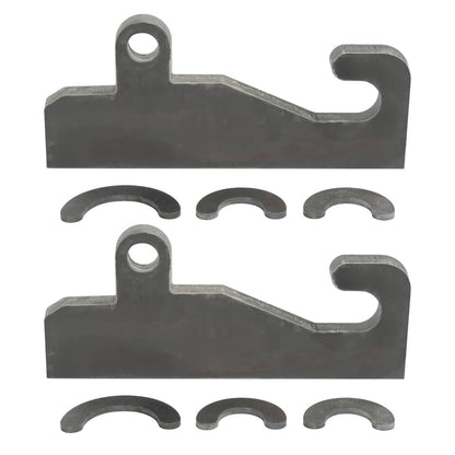 Solidspare 2PCS Quick Attach With Wear Ears Loader brackets Coupler For JRB 416 Blank Steel