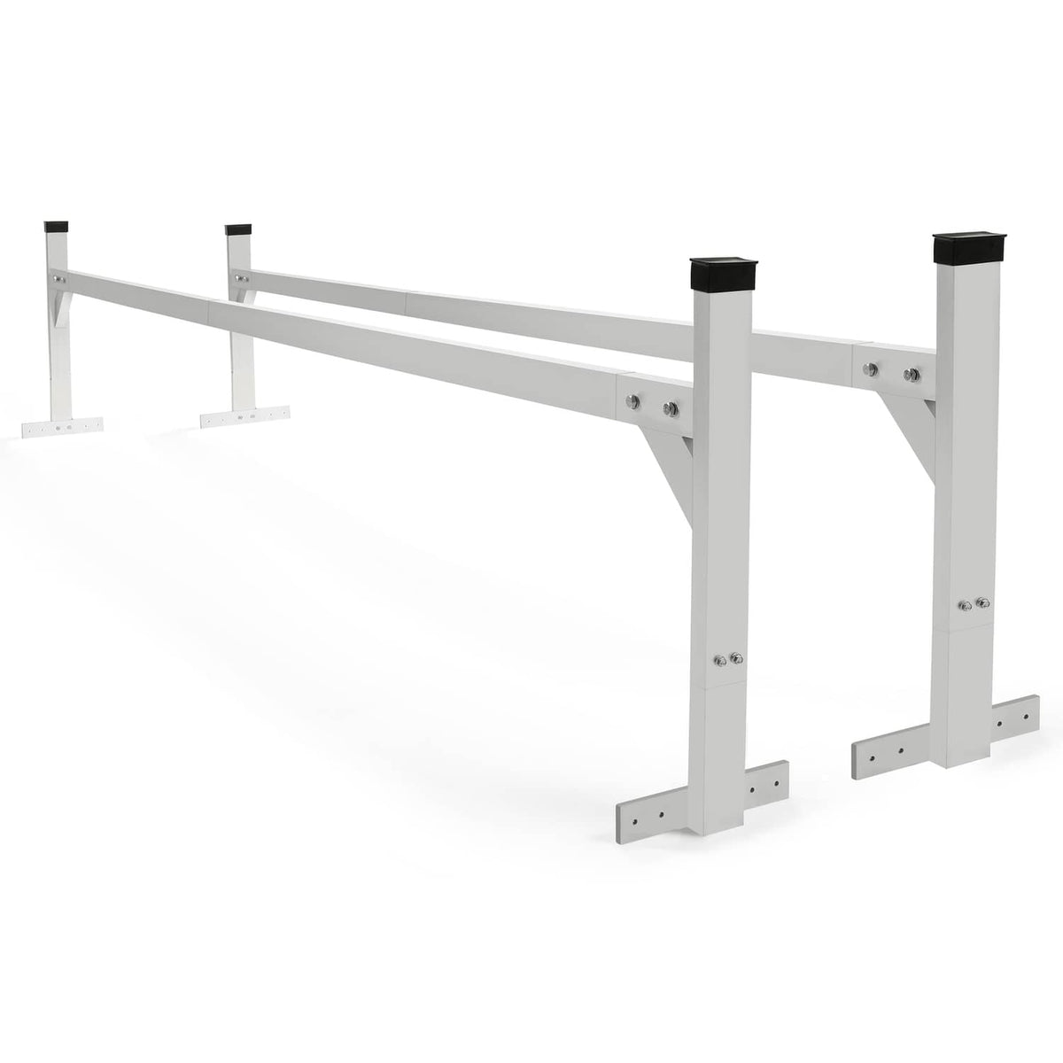 Solidspare Adjustable Roof Mount Ladder Rack Bracket 400 lbs For Universal Trailer 4'-8.5'