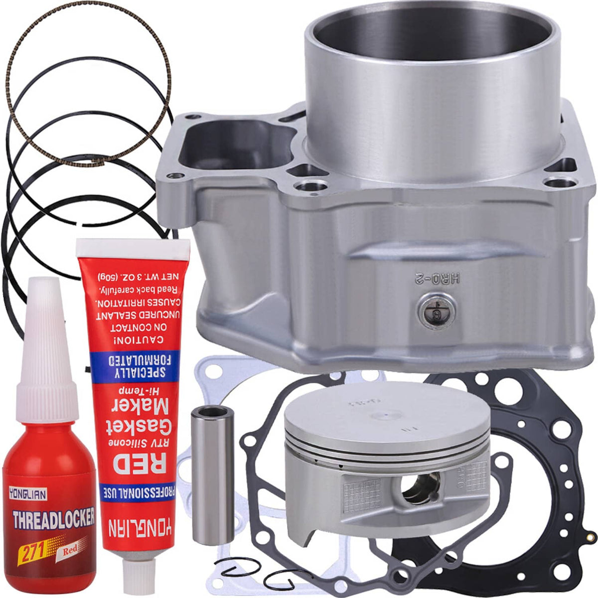 Solidspare Cylinder Piston Gasket Top End Kit For Honda Honda TRX500 12-19 12100-HR0-F00
