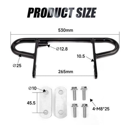 Solidspare Rear Wide Bumper Grab Bar For Kawasaki KFX400 Suzuki LTZ400 Arctic Cat DVX400