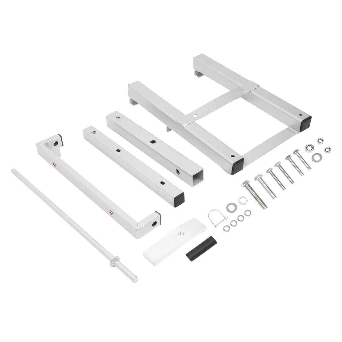Solid Spare 2" Receiver Aluminum Fishing Cart Caddy Hitch Mount Bracket For Outdoor Hauling