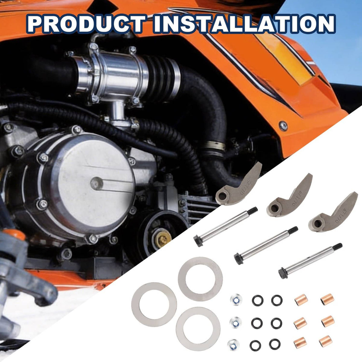 Solidspare Primary Drive Clutch Rebuild Kit 4639-674 0646-671 0746-671 for Arctic Cat