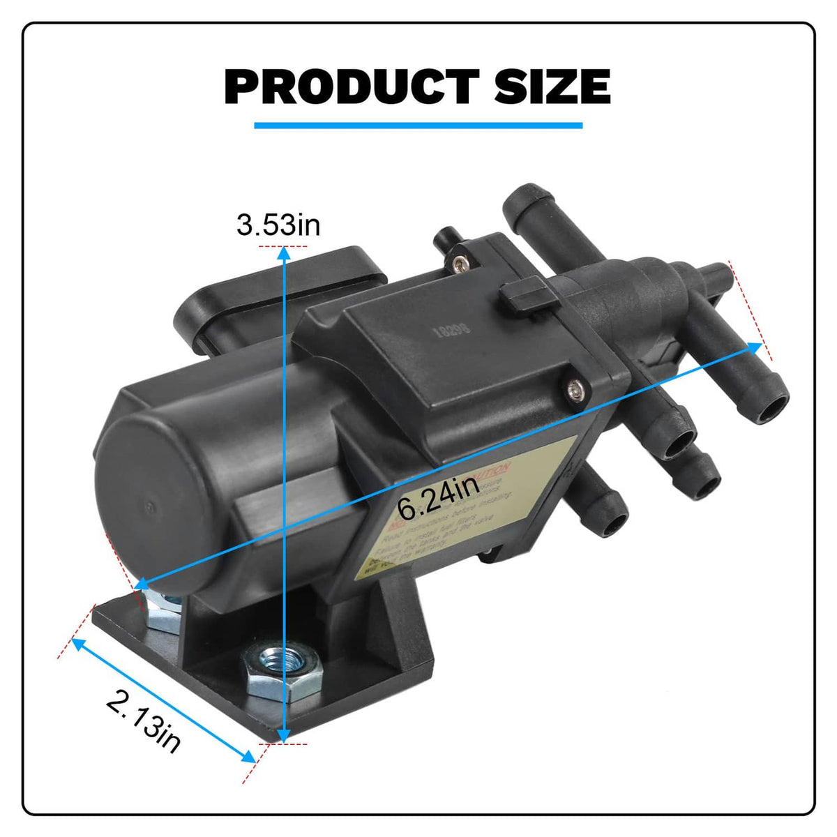 Solidspare Fuel Gas Dual Tank Selector Valve 6 Port For Ford Chevy GMC Pickup U7001 Dodge
