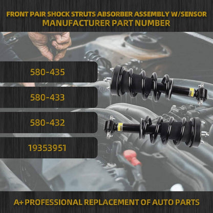 Solidspare Pair Front Shock Struts MagneRide For 2007-14 Cadillac Escalade Chevy Tahoe GMC