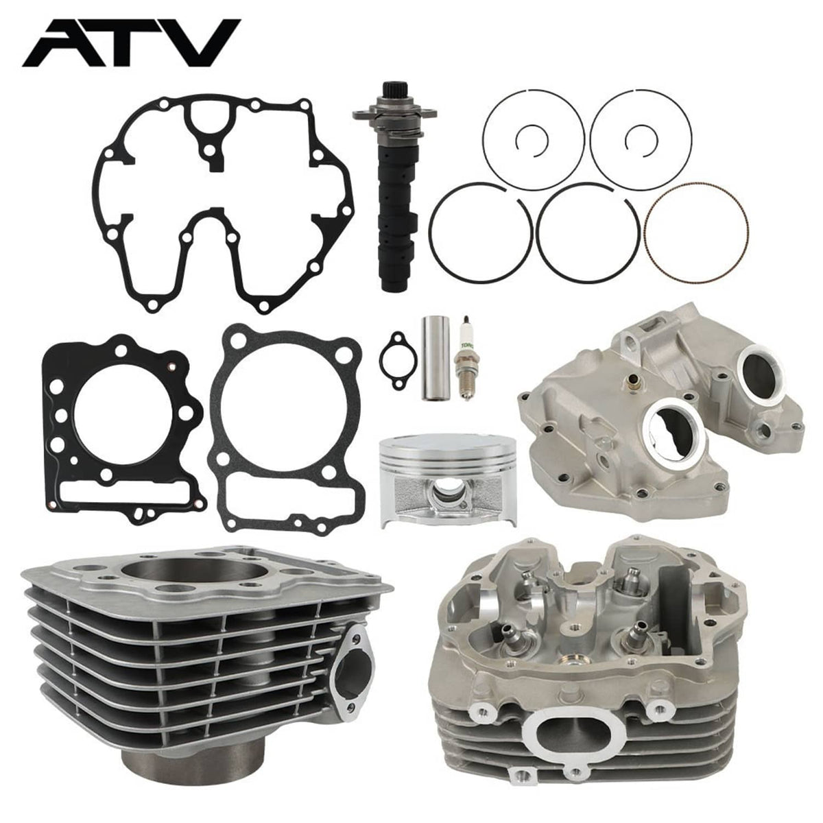 Solidspare For Honda Sportrax TRX400X Cylinder Head Piston Camshaft Top End Kit 1999-2014