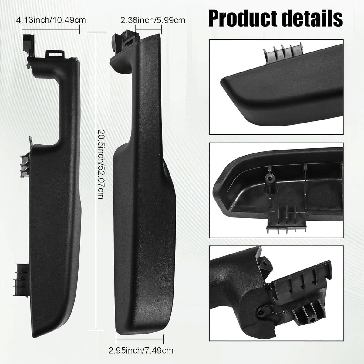 Solidspare Front Left+Right Door Armrest Handle For 1999-06 GMC Yukon Chevy Suburban/Tahoe