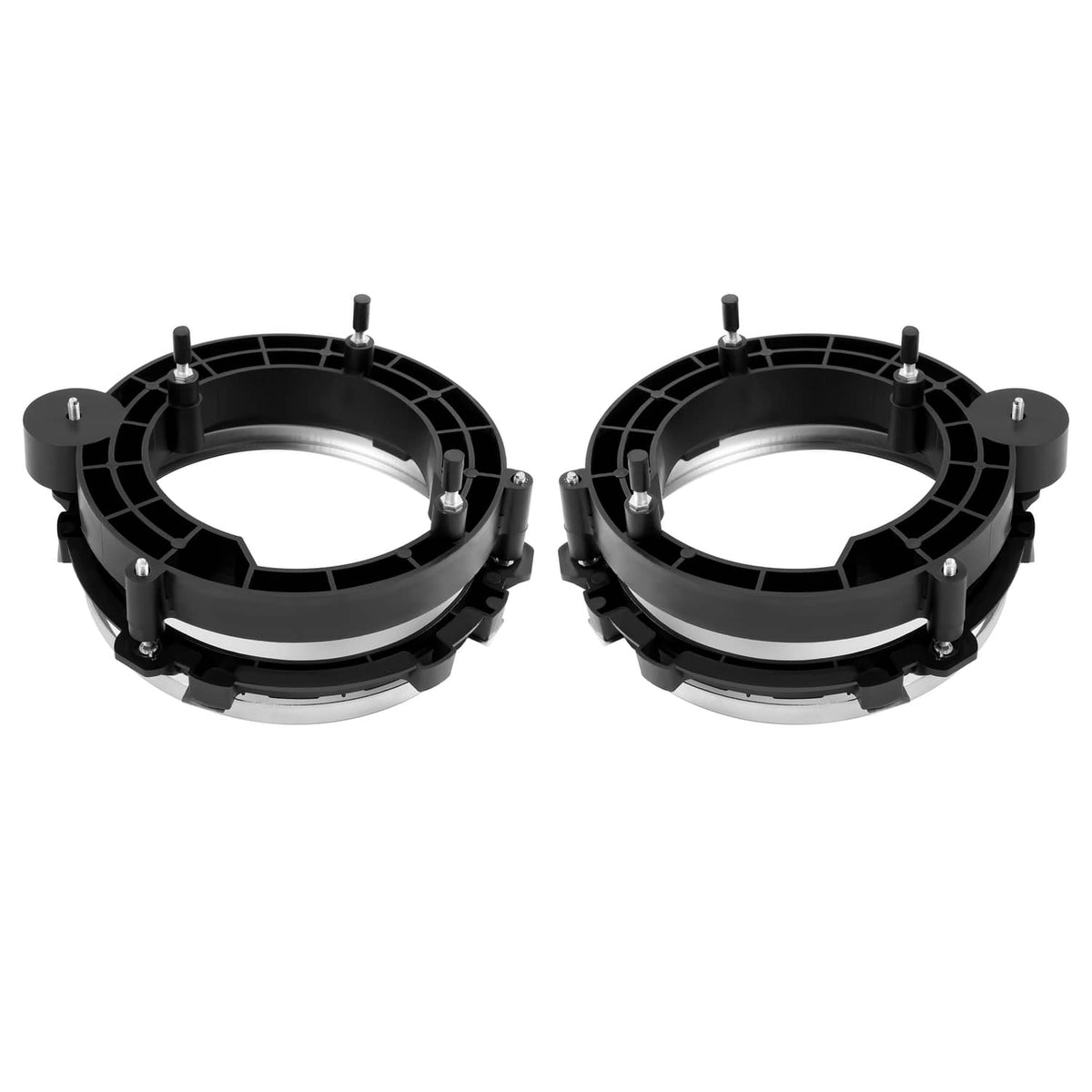 Solid Spare Left & Right Side Headlight Bulb Brackets Buckets For Jeep Wrangler 1997-2006
