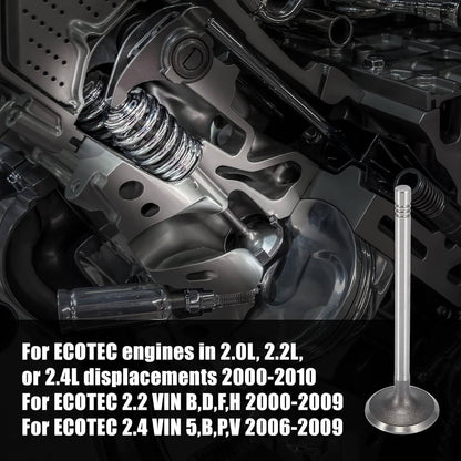 Solidspare Intake Exhaust Valves For 2007-2017 Chevrolet GM Buick Saturn 2.0L 2.4L Engine