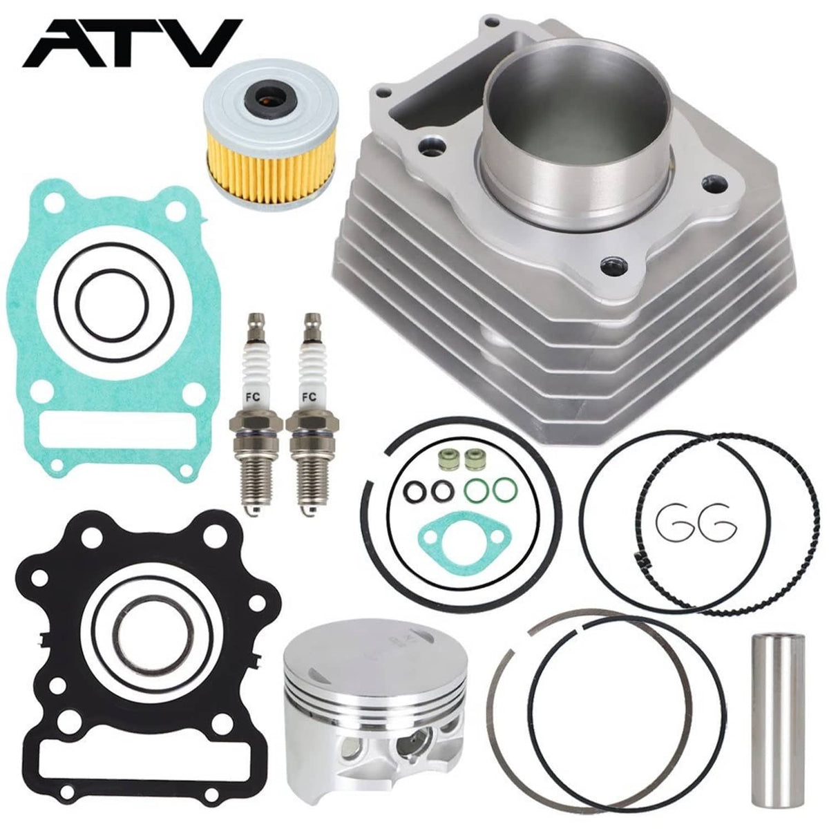 Solidspare For Honda TRX 300 Fourtrax FW 4x4 2x4 Cylinder Top End Rebuild Kit 1988-2000 NEW