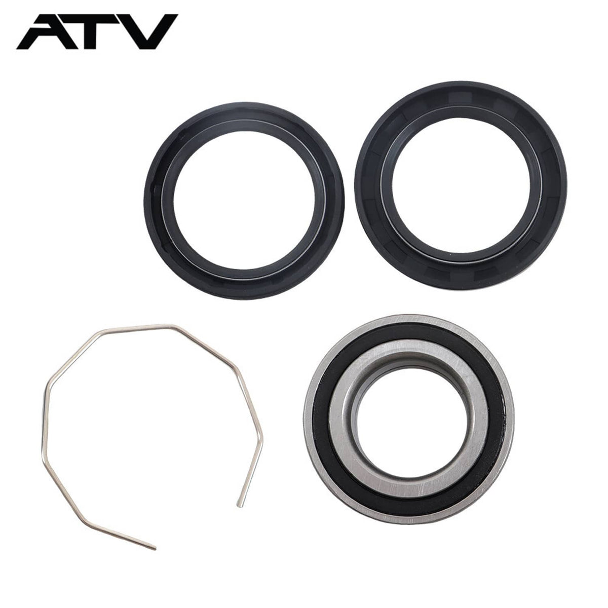 Solidspare For Arctic Cat 375 400 500 600 Bearcat 454 Front Wheel Hub Bearings & Seal Kit