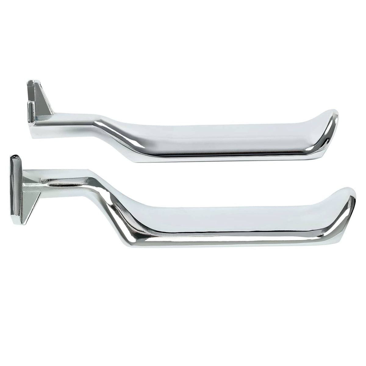 Solid Spare For F-150 F-250 F-350 Bronco 87-96 Chrome Metal Inside Interior Door Handle 2pcs