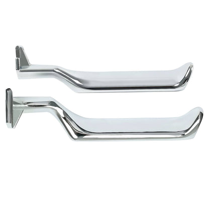 Solid Spare For F-150 F-250 F-350 Bronco 87-96 Chrome Metal Inside Interior Door Handle 2pcs