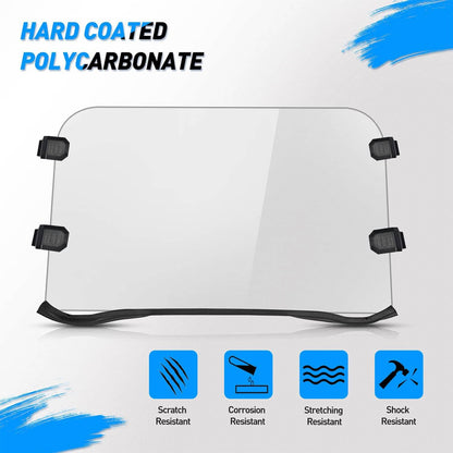 Solidspare UTV Full Clear Windshield For Polaris 2008-2014 RZR 800 / 2009-2014 RZR S 800
